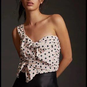 NWT Anthropologie Maeve Bow Tie One Shoulder Tank